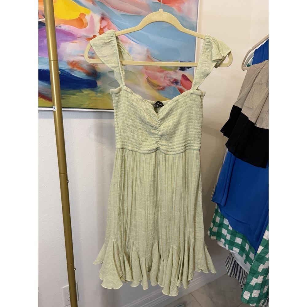Aakaa Anthropologie Women's Peasant  Mini‎ Dress Medium